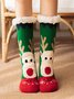 Weihnachten Kartoon Elch verdicken Rutschfest Socken für den Boden