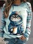 Katze Lässig Sweatshirt