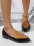 minimalistisch Farbblock Slip On Schuhe