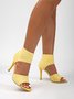 minimalistisch Gestrickt Mesh Stiletto-Absatz Schnalle um Knöchel