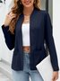 Weit Tasche Patchwork Lässig Jacke