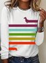 Weit Lässig T-Shirt