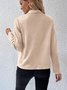 Unifarben Lässig Jacke