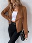 Unifarben Lässig Jacke