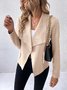 Unifarben Lässig Jacke