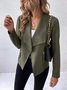 Unifarben Lässig Jacke