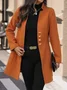 Unifarben Lässig Jacke