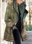 Weit Fluff/Granular-Fleece-Stoff Lässig Jacke