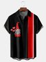 NS Valentinstag Tag Gnom Herz Brusttasche Kurzarm Bowling Bluse