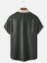 Herren Farbblock Gestreift Lässig Atmungsaktiv Kurzarm Bowling-Shirts