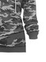 Armeegrün Langarm Baumwollgemisch Kapuze Sweatshirts