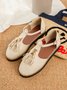 Damen Schnalle Fransen Schuhe