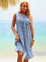Böhmisches Ärmelloses Freizeitkleid für Urlaub