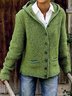 Geknpfte Jacke mit Kapuze