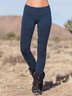 Unifarben Bequeme Hosen & Leggings für Sport Stil mit Mittlerer Taille