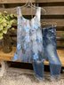 Retro Ärmellose Blusen & Shirts mit Rundhals