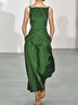 Retro Ärmelloses Freizeitkleid