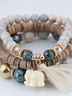 Damen Mode Böhmisches Perlen Armband mit Quaste