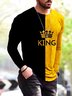 Langarm Lässige T-Shirt