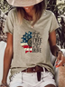 Zuhause der Die Freie weil der Die Mutig Amerika Flagge T-Shirt
