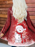 Weihnachten Jersey Strickjacke Mantel