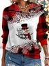 Weihnachtsschneemann Lässig Sweatshirt