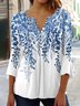 Schnalle Rundhals Jersey Lässig Bluse