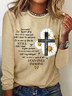 Damen Mercyme I können nur Sich vorstellen Gänseblümchen Kreuz Christian Regelmäßige Passform Gänseblümchen Langarm Bluse