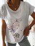 Weit Löwenzahn Rundhals Lässig T-Shirt
