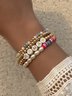 Lässig MUTTER Alphabet Perle Kristall Perlen Geschichtet Armband Urlaub Damen Schmuck
