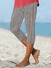 Fest Gestreift Urlaub Leggings