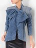 Regelmäßige Passform Urban Denim Bluse