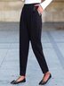 Lässig Taschen Unifarben Hose