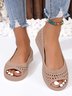 Wasserdicht Ausgehöhlt Strand Peeptoe Schuhe