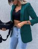 Sonstiges Lässig Geometrisch Weit Blazer