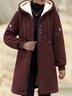 Lässig Fluff/Granular-Fleece-Stoff Teddy Jacke
