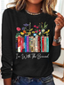 Damen I'm Mit das Verboten Blumen Buch Liebhaber Geschenk Baumwollmischung Lässig Bluse