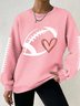 Lässig Herz/Herz Sweatshirt