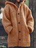 Lässig Wolle/Stricken Sonstiges Weit Strickjacke