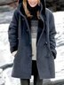 Lässig Weit Teddy Jacke