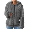 Lässig Weit Sonstiges Reißverschluss Teddy Jacke