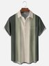 Herren Farbblock Gestreift Lässig Atmungsaktiv Kurzarm Bowling-Shirts